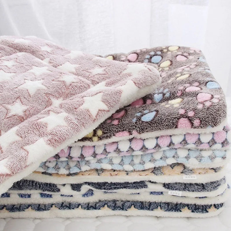 New Puppy, Small Dog, or Cat Sleeping Mat - Thickened Fleece Blanket Pad