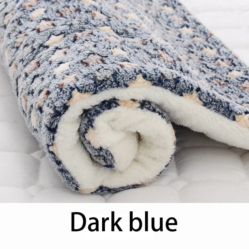 New Puppy, Small Dog, or Cat Sleeping Mat - Thickened Fleece Blanket Pad