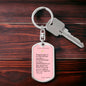 Dog Tag Key Chain_To Daughter