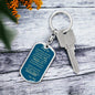 Dog Tag Key Chain_To Son From Dad_ Don't do stupid shit