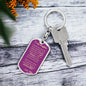 Dog Tag Key Chain_To Daughter From Mom_ Don't do stupid shit