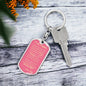 Dog Tag Key Chain_To Daughter From Dad_Don't do stupid shit