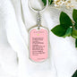 Dog Tag Key Chain_To Daughter