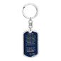 Dog Tag Key Chain_To Son From Mom_ Don't do stupid shit