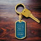 Dog Tag Key Chain_To Son From Dad_ Don't do stupid shit