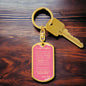 Dog Tag Key Chain_To Daughter From Dad_Don't do stupid shit