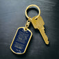 Dog Tag Key Chain_To Son From Mom_ Don't do stupid shit