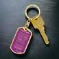 Dog Tag Key Chain_To Daughter From Mom_ Don't do stupid shit