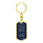 Dog Tag Key Chain_To Son From Mom_ Don't do stupid shit