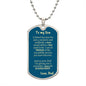 Dog Tag_Son_no stupid shit_from_Dad
