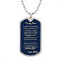 Dog Tag_Son_no stupid shit_from_Mom