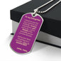 Dog Tag_To Daughter_no stupid shit_from_Mom
