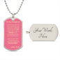 Dog Tag_To Daughter_no stupid shit_from_Dad