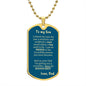 Dog Tag_Son_no stupid shit_from_Dad
