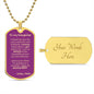 Dog Tag_To Daughter_no stupid shit_from_Mom