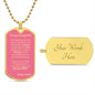 Dog Tag_To Daughter_no stupid shit_from_Dad