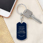 Dog Tag Key Chain_Smile change world_b&g