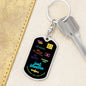 Dog Tag Key Chain_Positive Quotes for Her