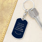Dog Tag Key Chain_Smile change world_b&g