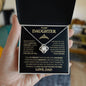 To Daughter from Dad - Beautiful Gift for Daughter From Dad "Never Forget That I Love You" Love Knot Necklace