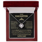 To Daughter from Dad - Beautiful Gift for Daughter From Dad "Never Forget That I Love You" Love Knot Necklace