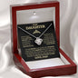 To Daughter from Dad - Beautiful Gift for Daughter From Dad "Never Forget That I Love You" Love Knot Necklace