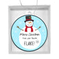 Bring some Holiday Fun with a Pun Ornament: Snowman saying, "Merry Christmas from your favorite Flake".