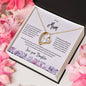 To Mom_from Daughter_purple flowers_Forever Love Necklace