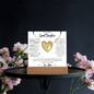 To Granddaughter from Nana: Special Alluring Beauty Necklace & Keepsake Acrylic Bundle Gift Set_ "I'll always love you"