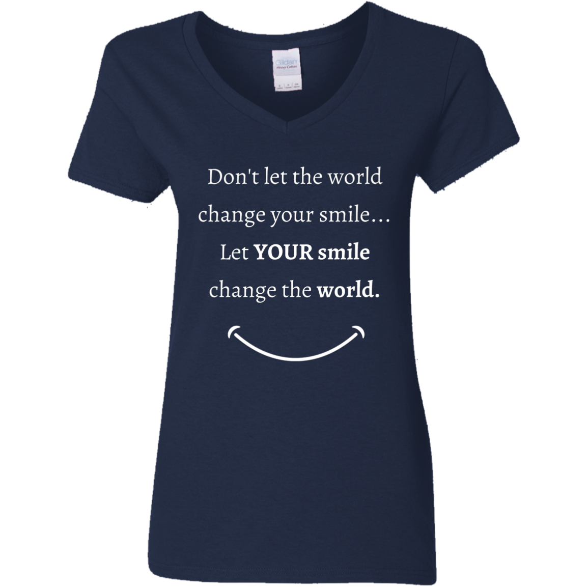 Ladies' Cotton V-Neck T-Shirt
