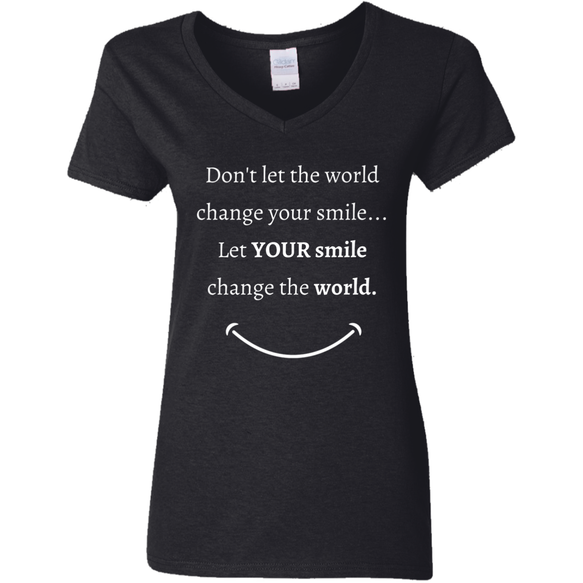 Ladies' Cotton V-Neck T-Shirt