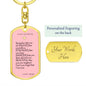 Dog Tag Key Chain_To Daughter