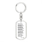 Dog Tag Key Chain_To Daughter_white