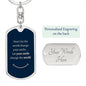 Dog Tag Key Chain_Smile change world_b&g