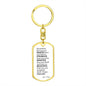 Dog Tag Key Chain_To Daughter_white