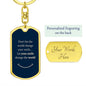 Dog Tag Key Chain_Smile change world_b&g