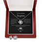 To Daughter from Mom_Love Knot Necklace & Earring Set