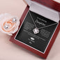 To Daughter from Mom_Love Knot Necklace & Earring Set