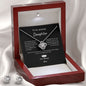 To Daughter from Mom_Love Knot Necklace & Earring Set