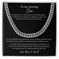 To Son_from Mom & Dad_Cuban Chain Link