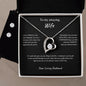 To Wife from Husband_Forever Love Necklace & Earring Set
