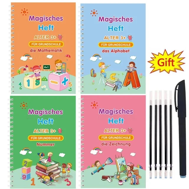 Tracing Groove Magic Copybooks: ages 3-7 (multi languages)