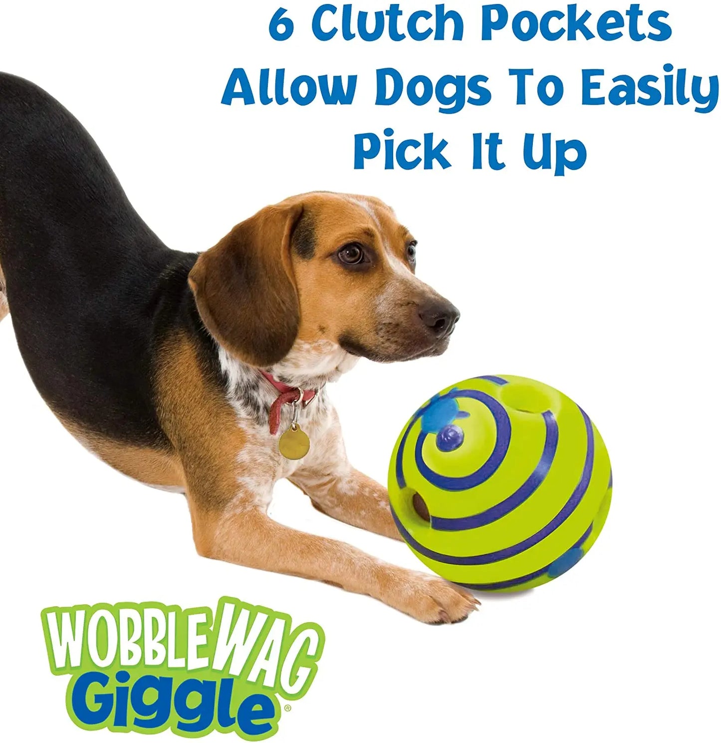 Wobble Wag Giggle Glow Ball Interactive Dog Toy - As Seen On TV