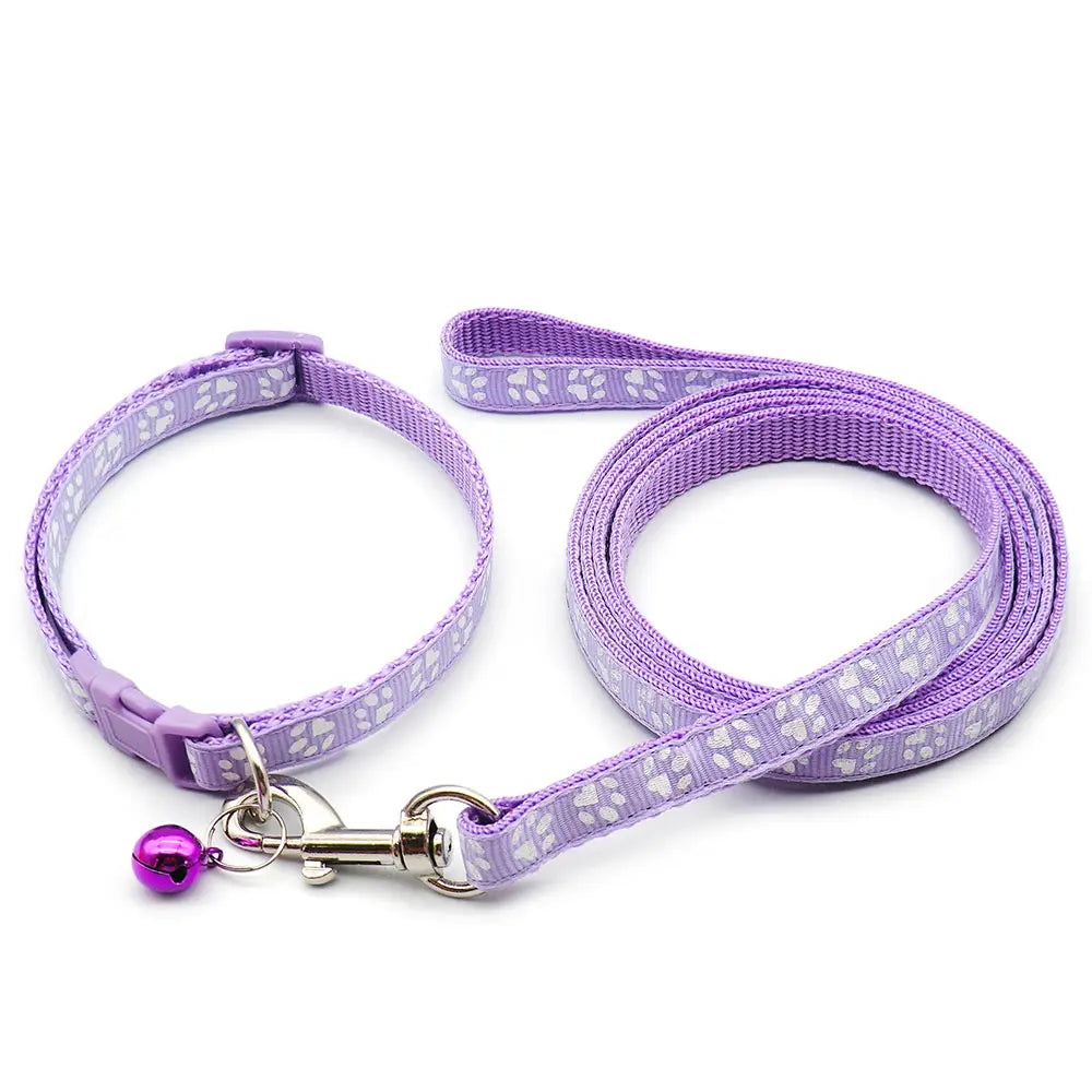 2pc Dog Leash and Collar Set for New Puppy or Small Dog