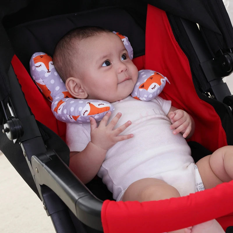 Oreiller bébé en forme de U pour voiture ou poussette