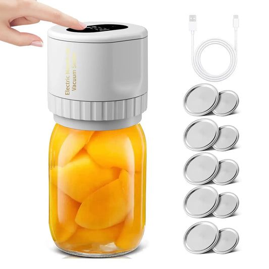 Electric Cordless Mason Jar Vacuum Sealer