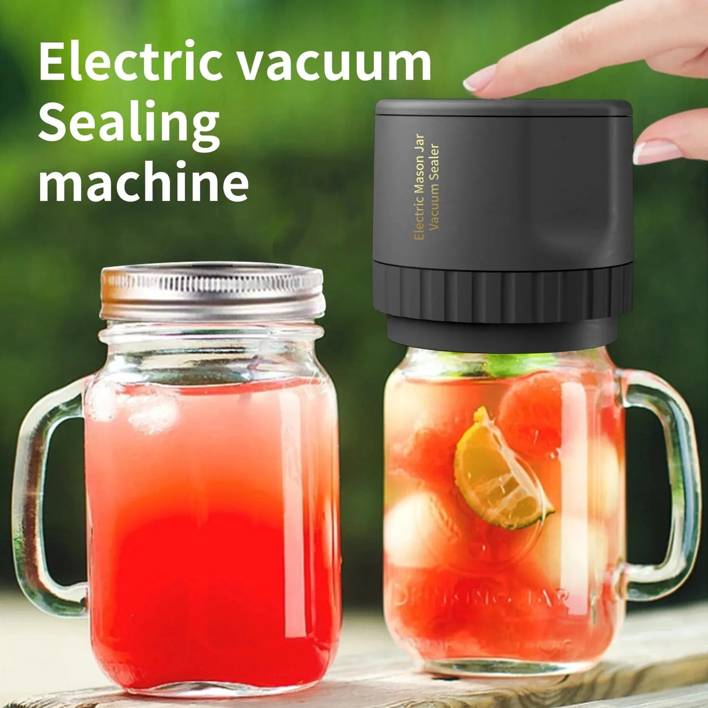 Electric Cordless Mason Jar Vacuum Sealer