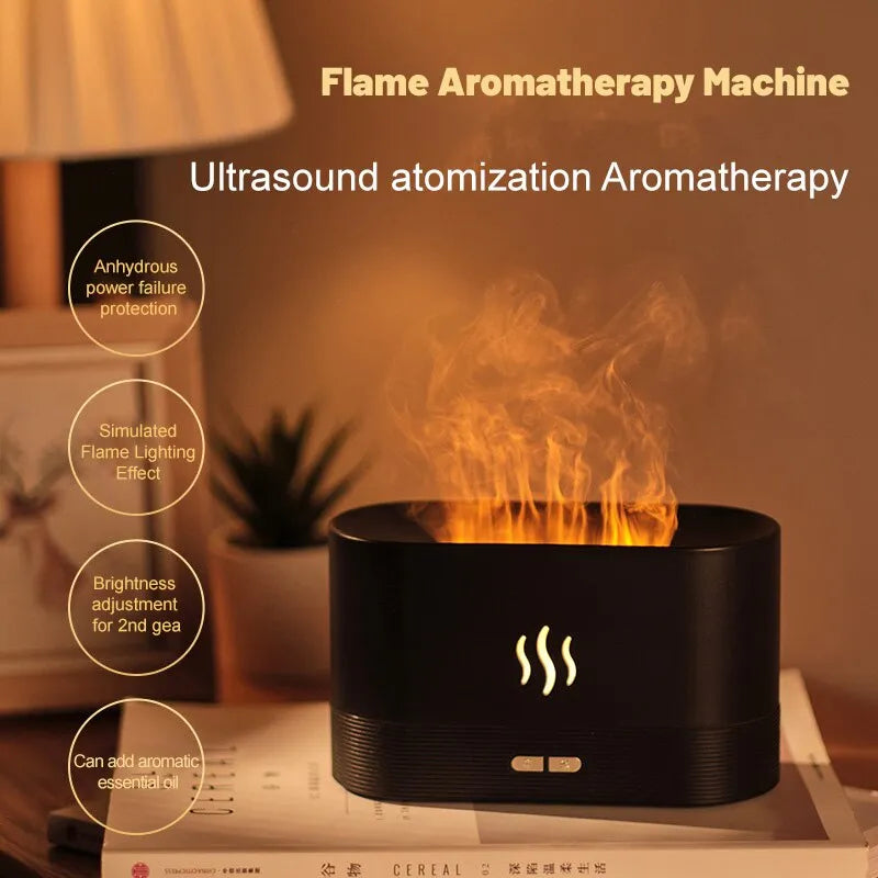 Flame Simulation LED Aromatherapy Machine