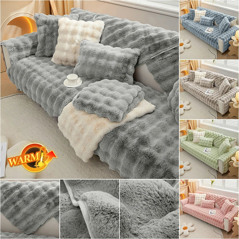 Dog Lovers- Super soft, Plush Non-slip Sofa Cover to Protect your couch and snuggle with your furbabies