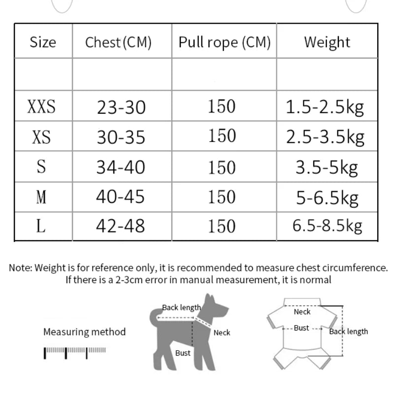 Juego de chaleco y correa para perros y gatos, reflectante, transpirable, ajustable para perros pequeños, cachorros o gatos grandes